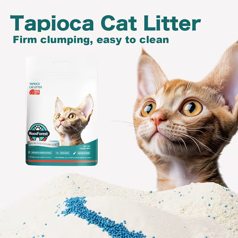 Tapioca Cat Litter – Quick-Clumping, Low-Dust & Flushable Cassava Litter