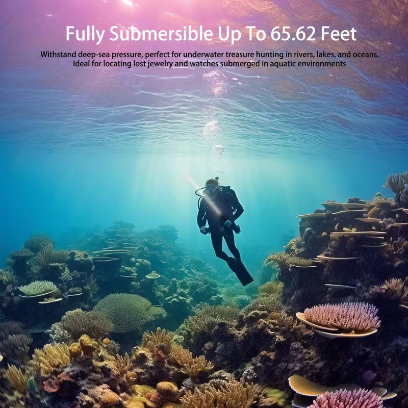 IP68 Waterproof Underwater Metal Detector – 100FT Submersible Detector for All Metals
