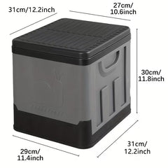 Portable folding emergency toilet for camping, RVs, and travel