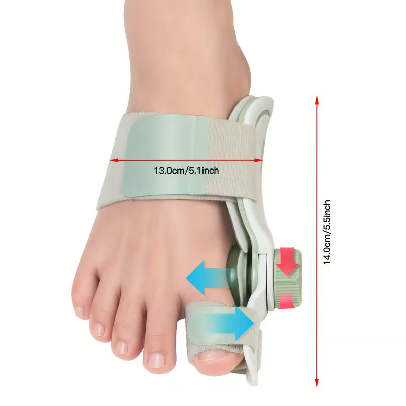 Adjustable toe corrector with angle control for both feet