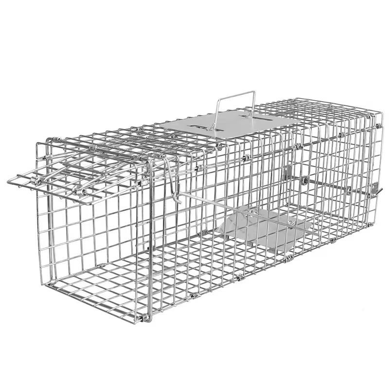 23" Humane Animal Trap Cage – Heavy-Duty Folding Catch & Release Rodent Trap