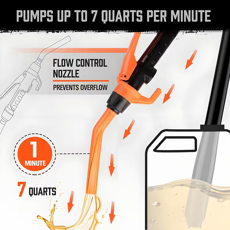 2-pack battery-powered fuel transfer siphon pumps