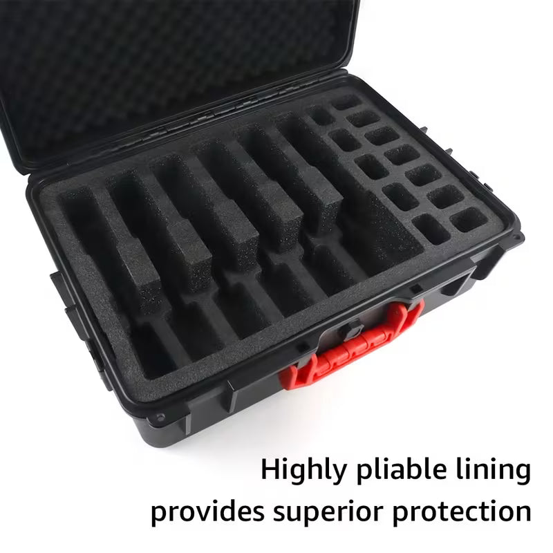 Hard case for 6 handguns & 12 magazines