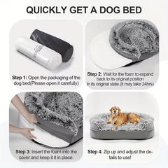 Gimars Orthopedic Egg Foam Dog Bed – Ultra-Soft, Washable Cover for All Dog Sizes