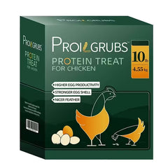 10LB Dried Black Soldier Fly Larvae – High-Protein Chicken Treats for Stronger Eggs & Feathers