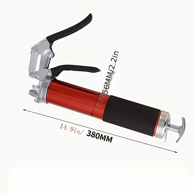 8000 PSI heavy-duty grease gun kit with locking coupler