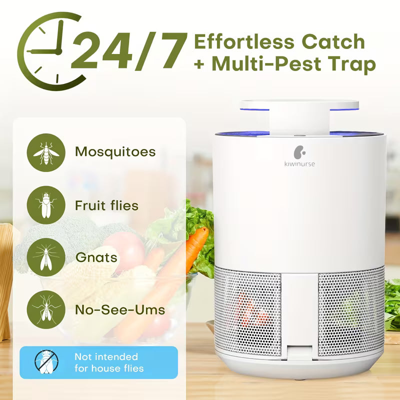 Indoor UV Insect Trap – Silent Mosquito, Fly & Moth Catcher with 3 Sticky Boards