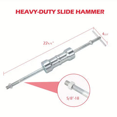 CV axle puller set for easy front-wheel drive axle removal