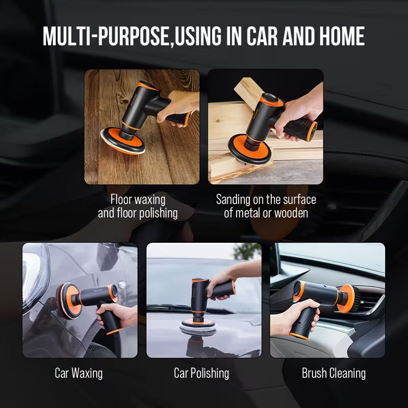 100W cordless car polisher for waxing and scratch repair